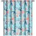thumbnail image 1 of Watercolor Coastal Curtains For Bedroom,Abstract Ocean Sea Starfish Coral Nautical Theme Thermal Insulated Room Darkening Grommet Window Curtains & Drapes For Living Room 42"W x 90"L (Pack of 2), 1 of 6