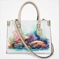 thumbnail image 1 of Watercolor Coral Reef (4) Cross Body Bags For Women Small Leather Female Handbags Fashion Top-Handle Totes, 1 of 4