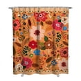 thumbnail image 1 of Watercolor Country Bee and Floral Curtain – Rustic Botanical Garden Look, 72x84 Inches, 1 of 5