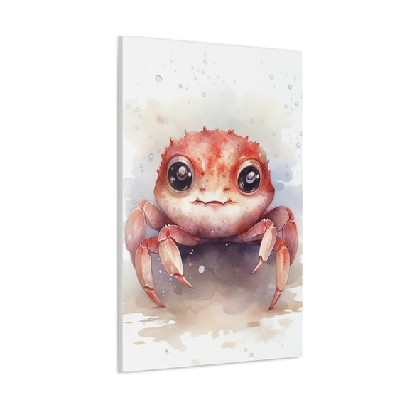 Watercolor Crab Painting 2 - Nursery Collection- Bedtime Stories