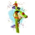 thumbnail image 1 of Watercolor Creatures, Red Eyed Tree Frog (24x36 Giclee Gallery Art Print, Vivid Textured Wall Decor), 1 of 3