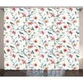 thumbnail image 1 of Ambesonne Watercolor Curtains 2 Panel Set, Retro Birds on Branches, 108" x 84", Multicolor, 1 of 3