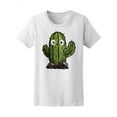 thumbnail image 1 of Watercolor Cute Cactus T-Shirt Women -Image by Shutterstock, Female x-Large, 1 of 2