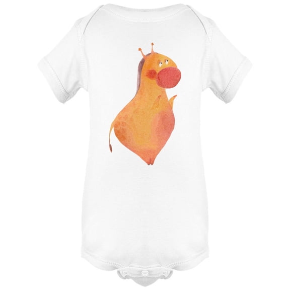 Watercolor Cute Giraffe Bodysuit Infant -Image by Shutterstock, Newborn