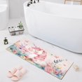 thumbnail image 1 of Watercolor Cute Unicorn Bath Mat 39x20 Non-Slip Bathroom Rugs Absorbent Soft Plush Quick Dry for Tub Shower Kitchen Home Decor, 1 of 8