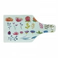 thumbnail image 1 of Watercolor Cutting Board, Various Types of Gardening Plants Flowers Spring Nature Soft Blossoms, Decorative Tempered Glass Cutting and Serving Board, Wine Bottle Shape, Multicolor, by Ambesonne, 1 of 1