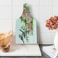 thumbnail image 1 of Watercolor Cutting Board, Wild Exotic Birds Roses Spring Season Flowers Leaves Buds Painting Art Image, Tempered Glass Cutting and Serving Board, Wine Bottle Shape, Multicolor, by Ambesonne, 1 of 1