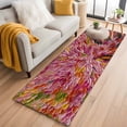 thumbnail image 1 of Watercolor Dahlia 2'x6' Runner Rugs for Hallway Kitchen Bedside Non Slip, Floral Modern Abstract Oil Painting Art Entryway Rug Runners with Rubber Backing, Long Carpet Runner for Laundry Room, 1 of 8