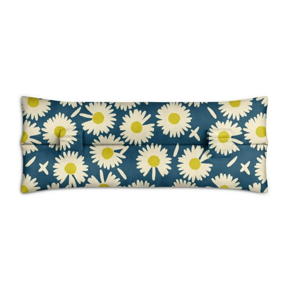 Watercolor Daisy Artwork Mastectomy Pillow - Post Heart Surgery Seatbelt Cushion - Secure & Comfortable Floral Recovery Pillow for Car