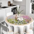 thumbnail image 1 of Watercolor Daisy Floral Round Tablecloth 60 Inch Summer Pink Flower Table Cloth Dust-Proof Washable Colorful Wildflowers Table Cover for Outdoor Indoor Picnic Party Home Decor, 1 of 6