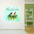 thumbnail image 1 of Watercolor Decal Bless This Home And All Who Enter Living Room Wall Decal for Family Inspirational Lettering Art Quote Design Cute Themed Room Décor - Size: 10 In x 10 In, 1 of 4