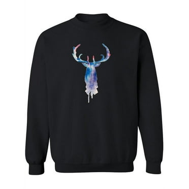 Watercolor Deer  Sweatshirt Women -Image by Shutterstock, Female 3X-Large