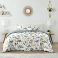 thumbnail image 1 of Sweet Jojo Designs Watercolor Dinosaur Dino Multicolor Full/Queen Bed Comforter 3 Piece Bedding Set - 3 Piece, 1 of 6