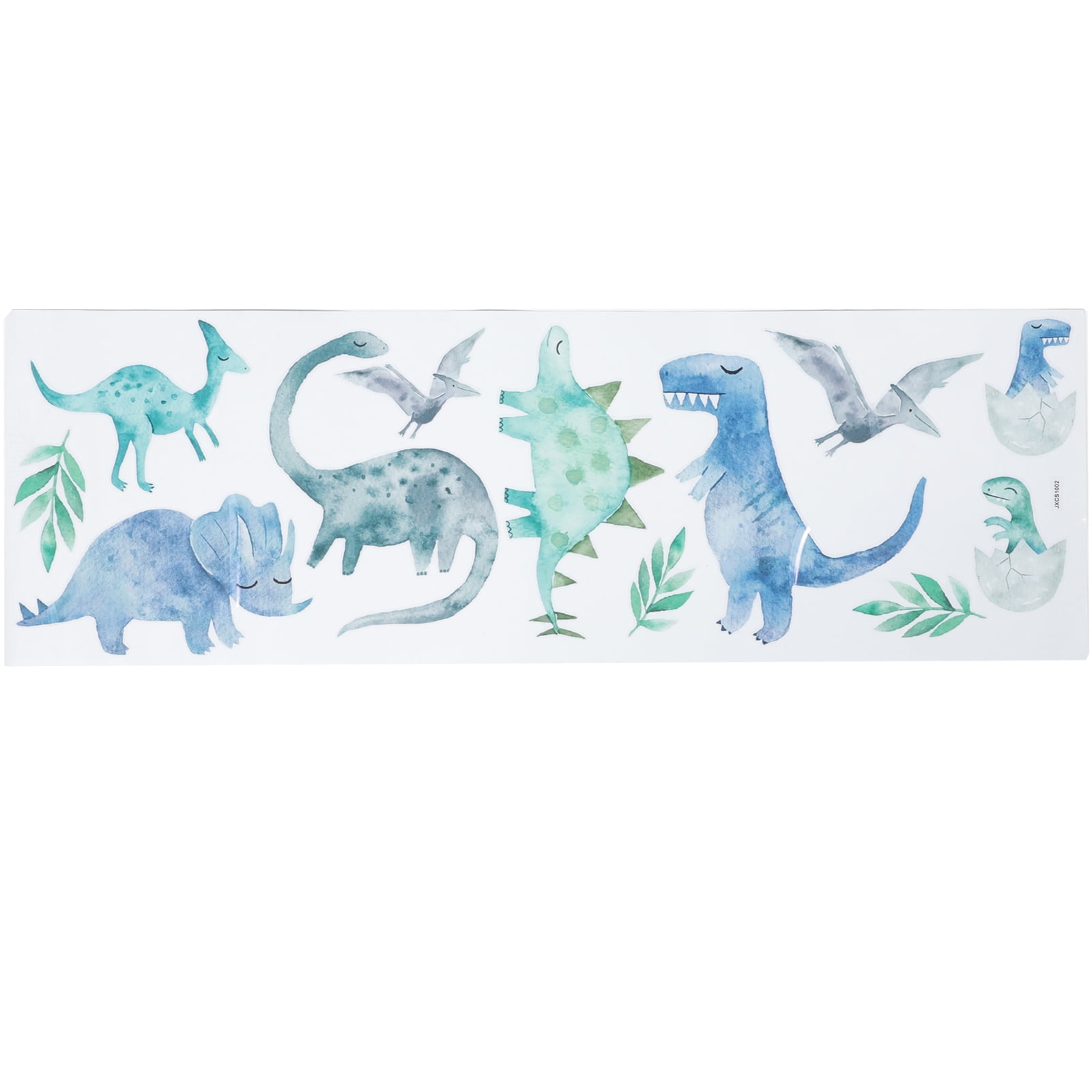 Watercolor Dinosaur Wall Sticker Nursery Decor Boys Stickers Glass for