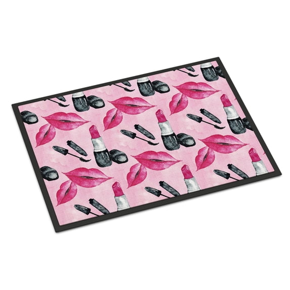 Watercolor Diva Lipstick Door Mat