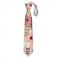 thumbnail image 1 of Watercolor Dog Artwork Necktie - Hand-Drawn Dog Graphic Formal Tie for Men - Satin Wedding & Prom Tie, 1 of 6