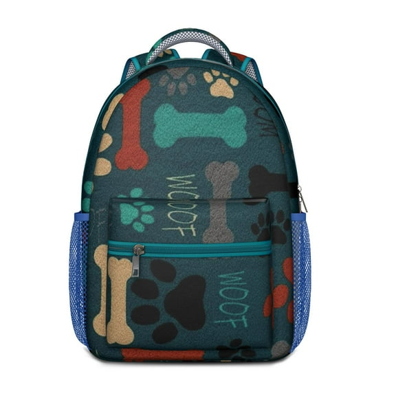 Watercolor Dog Lovers Backpack – Funny Puppy Illustration Bookbag for Elementary Students