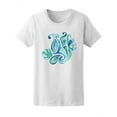 thumbnail image 1 of Watercolor Doodleing Tee Women's -Image by Shutterstock, 1 of 2