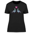 thumbnail image 1 of Watercolor Doves With Heart T-Shirt Women -Image by Shutterstock, Female Small, 1 of 2