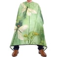 thumbnail image 1 of Watercolor Dragonfly Salon Cape, Hair Cutting Cape with Snaps, Professional Large Barber Stylist Hairdresser Cape, Waterproof Machine Washable, 65" x 55”, 1 of 7