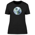 thumbnail image 1 of Watercolor Drawing Of Earth T-Shirt Women -Image by Shutterstock, Female Large, 1 of 2