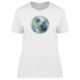 thumbnail image 1 of Watercolor Drawing Of Earth T-Shirt Women -Image by Shutterstock, Female x-Large, 1 of 2