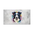 thumbnail image 1 of Watercolor Drip Border Collie Pop Art Colorful Portrait Artwork Doormat Borders Dog Lovers Gifts Idea Indoor Outdoor Welcome Mat - 01009, 1 of 5
