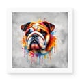 thumbnail image 1 of Watercolor Drip Bulldog Pop Art Colorful Portrait Artwork Vinyl Sticker Dog Lover Gifts Idea Waterproof Decal Art Decor - 01009, 1 of 5