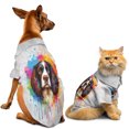 thumbnail image 1 of Watercolor Drip English Springer Spaniel Pop Art Colorful Portrait Artwork Hawaiian Summer Shirt for Small Medium Large Dog Cat Springers Dog Lover Gifts - 01009, 1 of 6