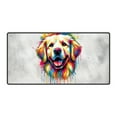 thumbnail image 1 of Watercolor Drip Golden Retriever Pop Art Colorful Portrait Artwork Desk Mat Full Keyboard Mouse Pad Goldens Dog Lover Gifts Idea Large Mousepad - 01009, 1 of 5