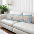 thumbnail image 1 of Watercolor Easter Body Pillow Covers 20"x54", Spring Rabbits Truck Eggs Flowers Blue Beige Soft Brushed Microfiber Breathable Throw Pillow Covers, Pillowcase with Zipper for Couch Sofa Bedroom, 1 of 9