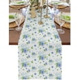 Watercolor Easter Eggs And Flowers Table Runner ration Home r Dinner