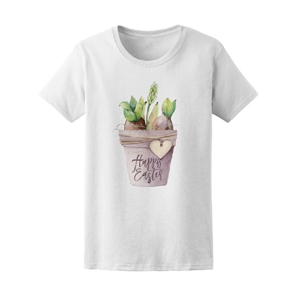 Watercolor Easter Plants T-Shirt Women -Image by Shutterstock, Female XX-Large
