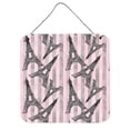 thumbnail image 1 of Watercolor Eiffel Tower and Stripes Wall or Door Hanging Prints, 1 of 1