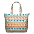 thumbnail image 1 of Watercolor Elephant Design Duffel Bag for Women, Spiritual Mandala and Floral Artistic Print Weekender, Lightweight Travel Tote for Outdoors and Trips, 1 of 5