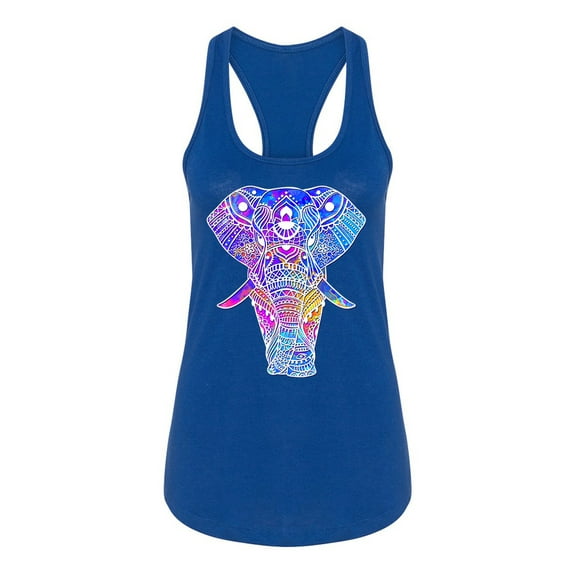 Watercolor Elephant Design Tank Women's -Image by Shutterstock