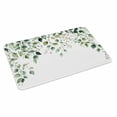 thumbnail image 1 of Watercolor Eucalyptus Doormat Outdoor Entrance 16"x24", Sage Green Aesthetic&nbsp;Floral Plant Absorb Moisture Dirt Door Mats, Non-Slip Rubber Backing Floor Mats Indoor, Low-Profile Front Door Rugs, 1 of 9