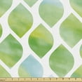 thumbnail image 1 of Watercolor Fabric by the Yard, Graphical Print of Shapes in Color Transitions, Upholstery Fabric for Dining Chairs Home Decor Accents, Fern Green Blue by Ambesonne, 1 of 5