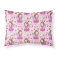 thumbnail image 1 of Watercolor Fairy Princess on Pink Fabric Standard Pillowcase, 1 of 2