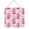 thumbnail image 1 of Watercolor Fairy Princess on Pink Wall or Door Hanging Prints, 6 x 6 in., 1 of 1