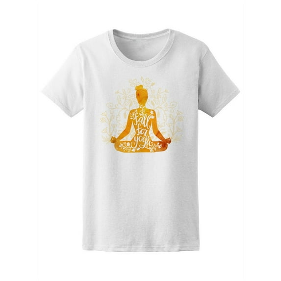Watercolor Fall For Yoga T-Shirt Women -Image by Shutterstock, Female Large