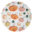 thumbnail image 1 of Watercolor Fall Pumpkins Art Wallpaper Round Blanket,Comfortable Soft Flannel Throw Blanket,All Season,Warm Lightweight Blankets for Sofa Bed Couch Living Room Chair 60"x60", 1 of 5