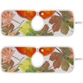 thumbnail image 1 of Watercolor Fall Pumpkins Kitchen Sink Splash Guard 2 Packs Faucet Absorbent Mats Maple Leaves Autumn Faucet Handle Drip Catcher for Kitchen, Bathroom,Sink Mat, Dish Drying Mat, 14.9"x5.5", 1 of 7