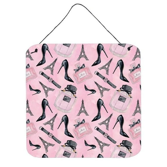 Watercolor Fashion Diva Shoes & Accessories Wall or Door Hanging Prints, 6 x 6 in.