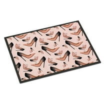 Watercolor Fashion Diva Shoes Doormat 24x36