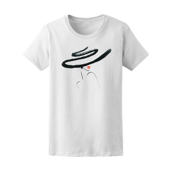 Watercolor Fashion Elegant Woman T-Shirt Women -Image by Shutterstock, Female Medium
