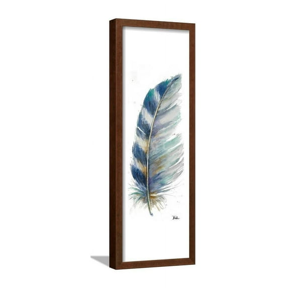 Watercolor Feather White V, Framed Art Print Wall Art by Patricia Pinto Sold by Art.Com