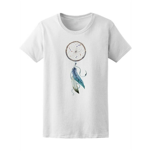 Watercolor Feathered Dreamcatcher Women T-Shirt - Image by Shutterstock, Female Small