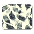 thumbnail image 1 of Watercolor Feathers Fantastic Birds Digital Boho Chic Fabrics Souvenirs Packaging Mousepad Mouse Pad Mouse Mat 9x10 inch, 1 of 3