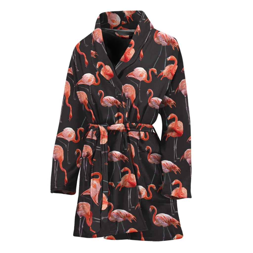 Pink Flamingo Pattern Women Bathrobe One Size Univeral Fits, Flamingos Lover Fashion Lightweight Plush Fleece Long Robe For Women - Walmart.com Pink Flamingo Pattern Women Bathrobe One Size Univeral Fits, Flamingos Lover Fashion Lightweight Plush Fleece Long Robe For Women - Walmart.com